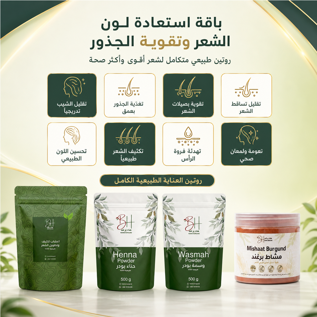 باك إزالة الشيب مع العناية والتكثيف